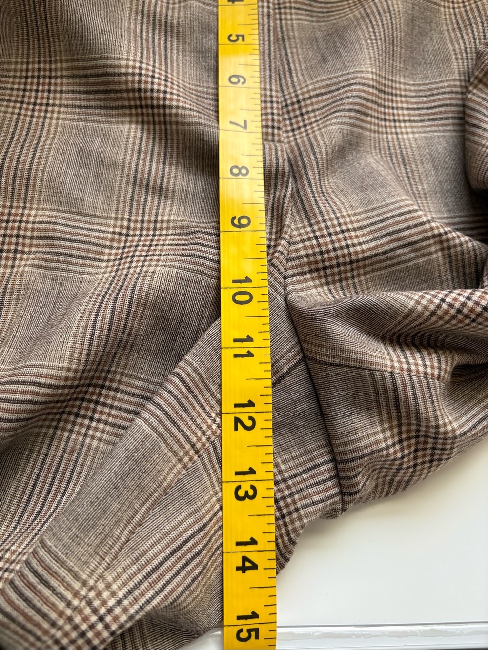 Lafayette 148 New York Glen Plaid Wool Blend Wide-Leg Trousers Size 8 TRR - Picture 14 of 14